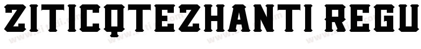 ziticqtezhanti Regul字体转换